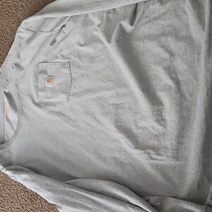 Carhartt Men's Heather Gray Long Sleeve Tee